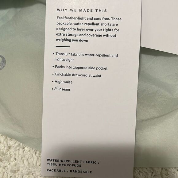 NWT- Lululemon - 6. Step Out Short - Picture 8 of 10